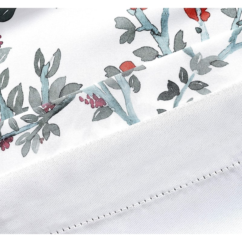 DriftAway Jasmine Watercolor Flower Curtain Panel