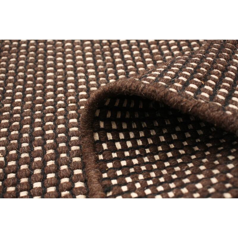 ECARPETGALLERY Hand Loomed Bungalow Wool Dhurrie
