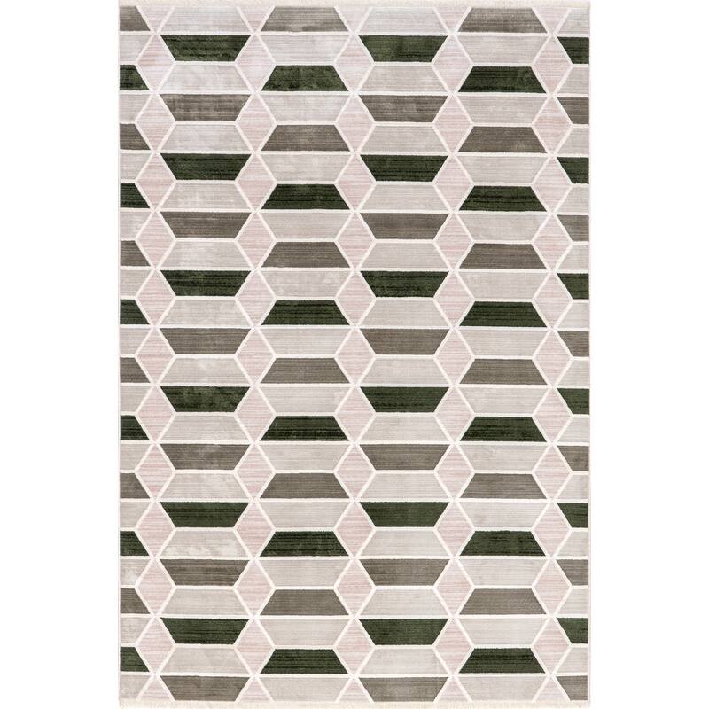 Nuloom Fressia Modern High-Low Geometric Area Rug