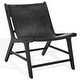 preview thumbnail 37 of 37, SAFAVIEH COUTURE Alanarose Leather Accent Chair - 26"W x 33"D x 33"H