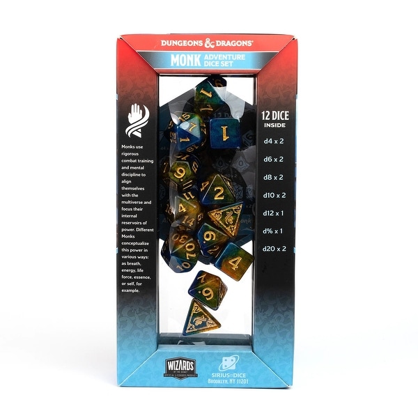 Dungeons & Dragons Adventure Dice Set: Monk - Bed Bath & Beyond