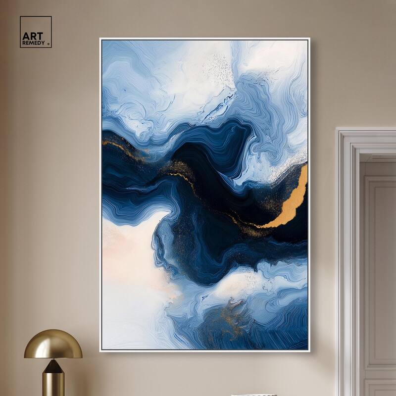 Blue Deep II Canvas by Art Remedy