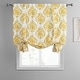 preview thumbnail 3 of 5, Exclusive Fabrics Sandlewood Gold Printed Cotton Tie-Up Window Shade (1 Panel) - 46 X 63