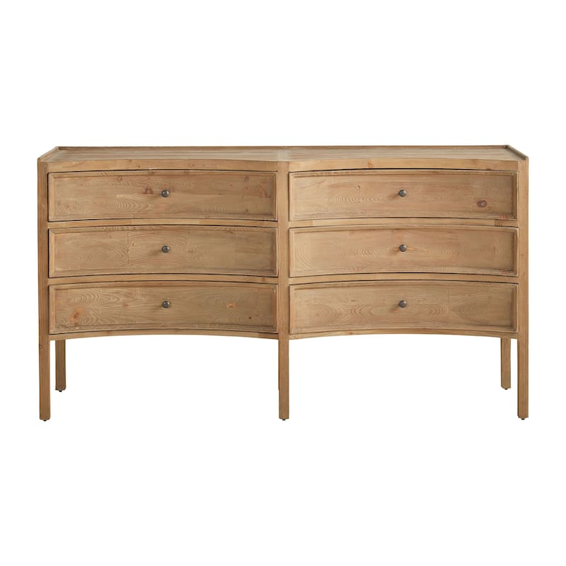 Styx 72" 6-Drawer Storage Chest, Natural