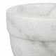 preview thumbnail 4 of 6, Creative Home White Marble Mortar and Pestle Set for Herbs, Spices and Garlic