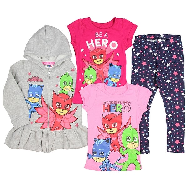 Shop Pj Masks Girls Hoodie With 2 T Shirts And Pants Ultimate