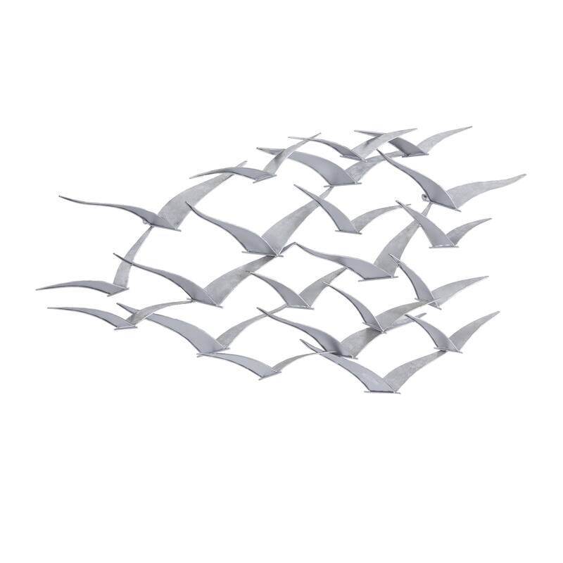 Metal Sleek Flying Imitative Bird Home Wall Decor