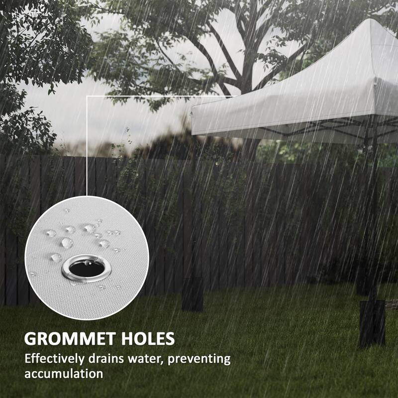 GDFStudio Outdoor Rylin Replacement Canopy Top with Oxford Cloth and Weight Bags