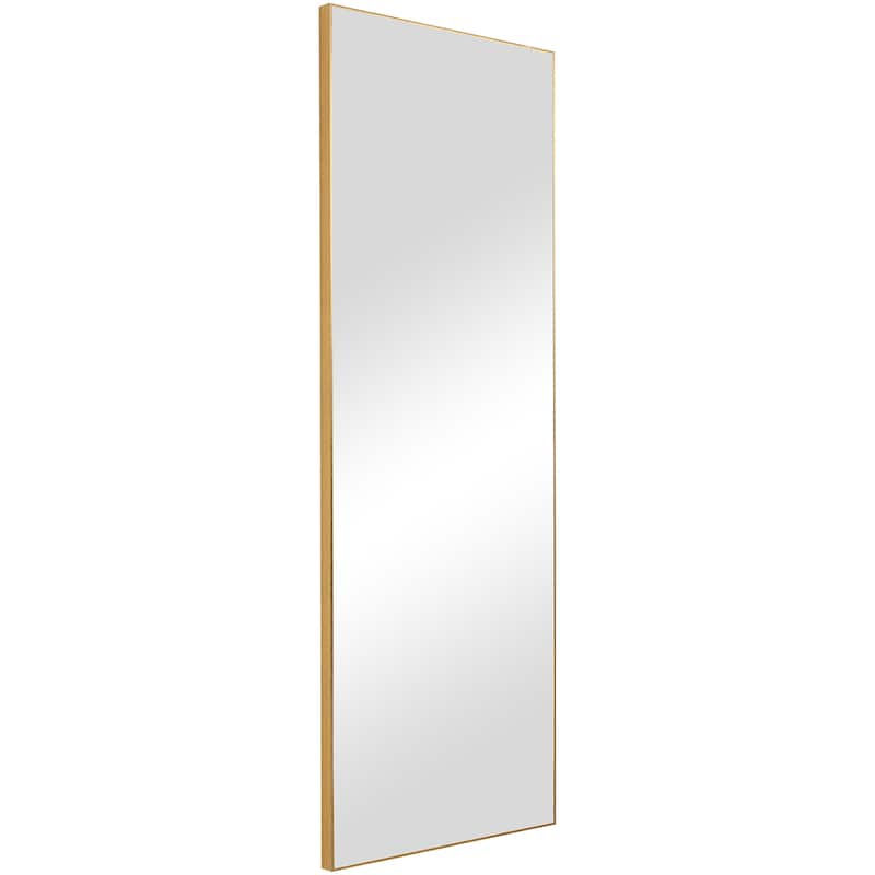 Copper Grove Long Rectangle Thin-framed Wall Mirror