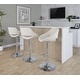 preview thumbnail 59 of 144, Silver Orchid Svellingen Adjustable Bar Stool with Rounded T Footrest - Set of 2