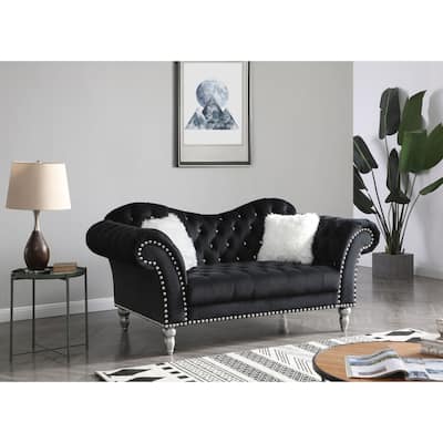 Wilshire Velvet Tufted Loveseat
