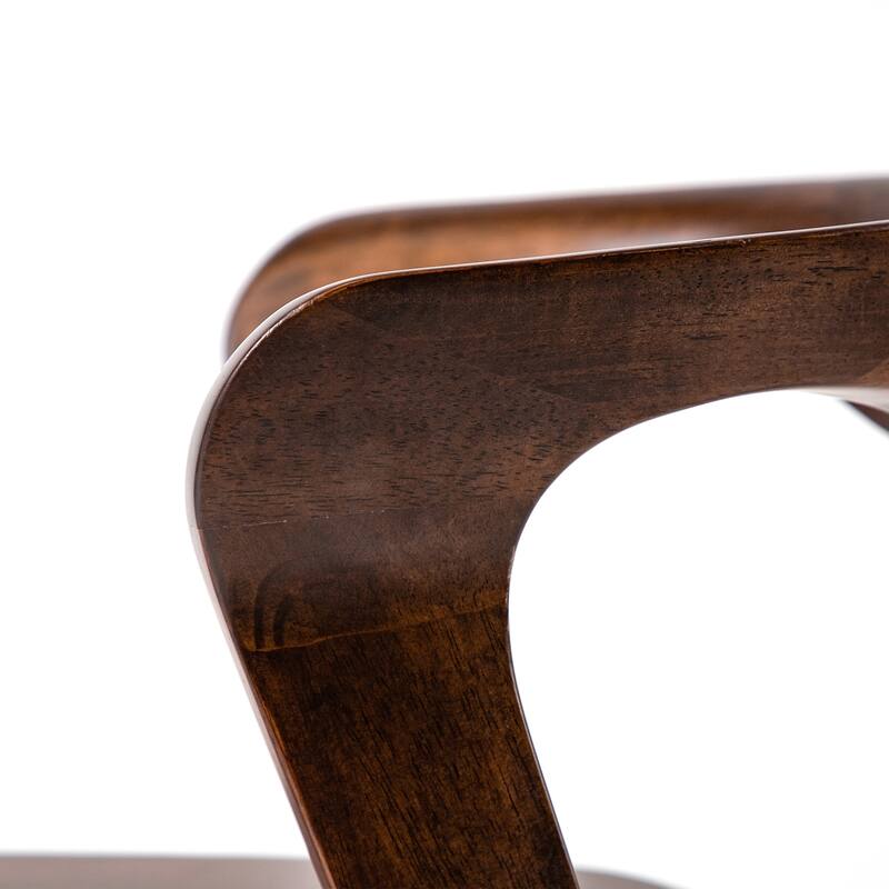 Furniture of America Abigail III Mid-century Modern Handcrafted Solid Hardwood Counter Height Dining Chairs (Set of 2)