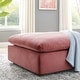 preview thumbnail 29 of 47, Commix Down Filled Overstuffed Performance Velvet Ottoman