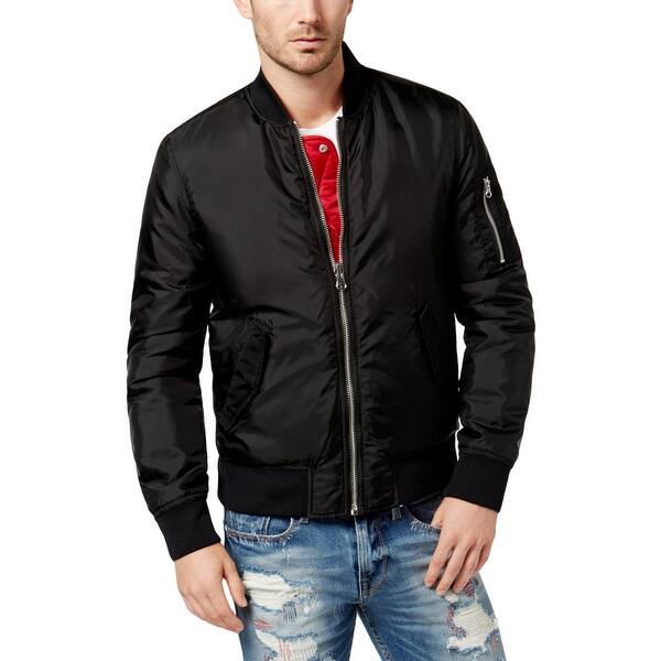 Shop Guess Mens Bomber Jacket Spring Reversible Xl Overstock 26430249