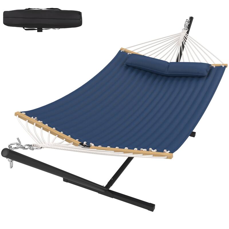 EROMMY Modern Portable Hammock, Hand-Woven Ropes, Anti-Tipping Design for Backyards, Beaches & Campsites