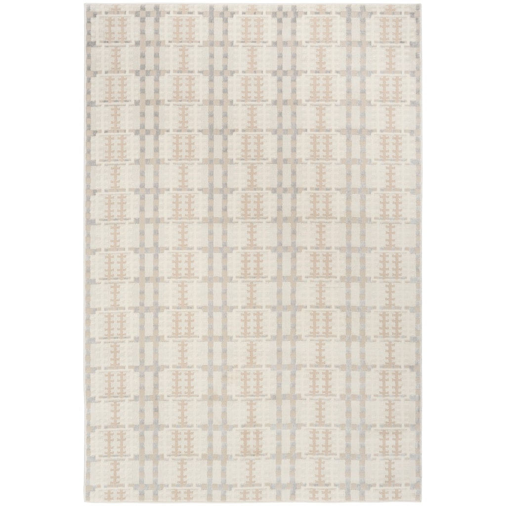 Nourison Nordic Indoor only Grey Geometric Area Rug