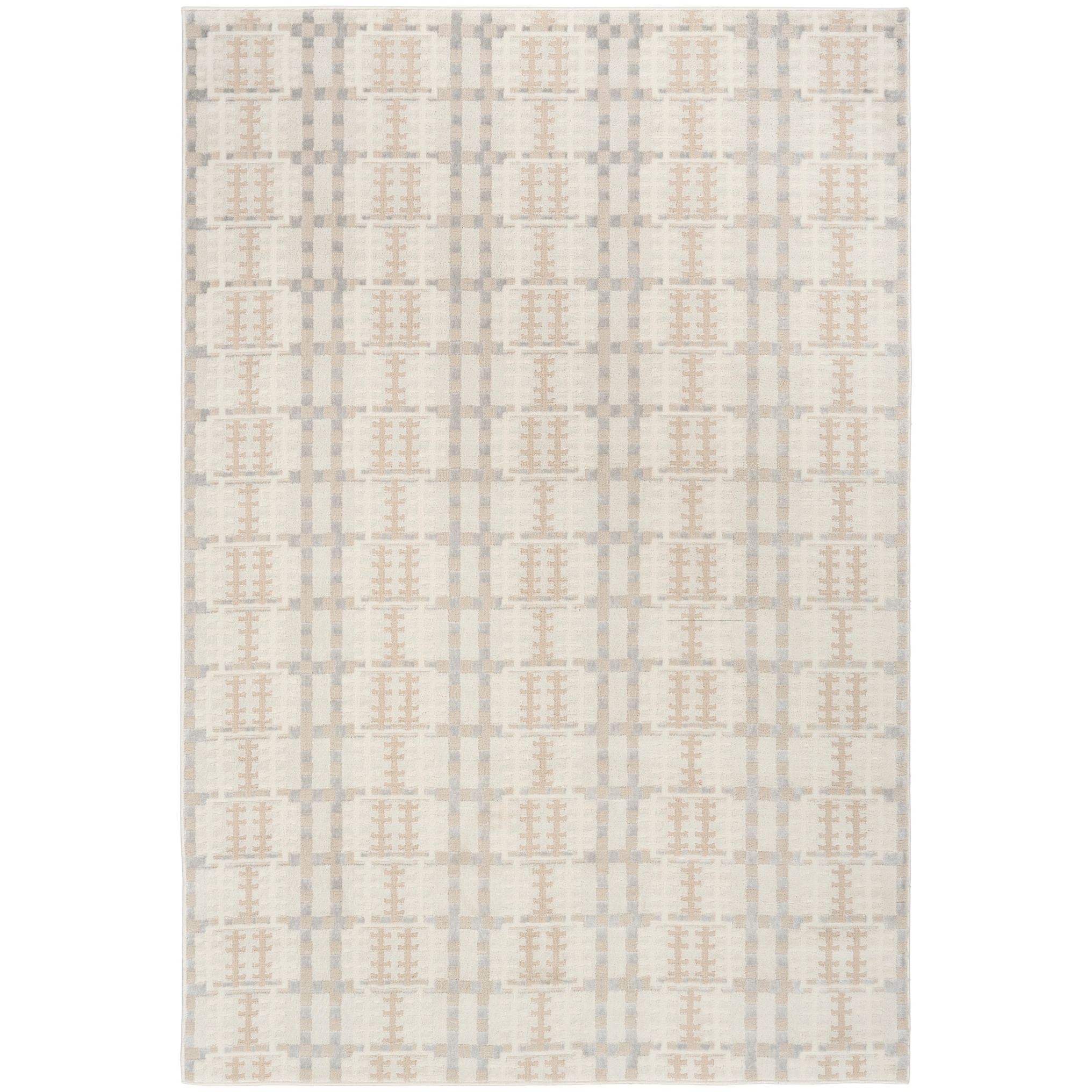 Nourison Nordic Indoor only Grey Geometric Area Rug