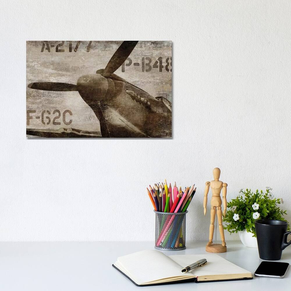 iCanvas "Vintage Airplane" by Dylan Matthews Canvas Print
