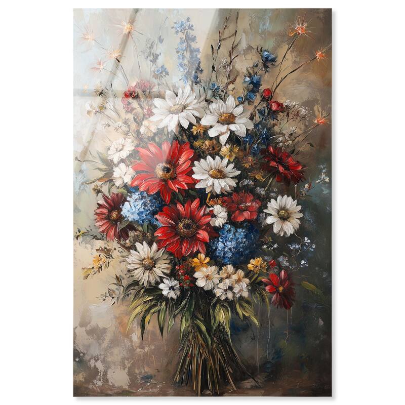 Symphony of Flowers II Acrylic by Art Remedy, Ready to Hang - 30" x 45"