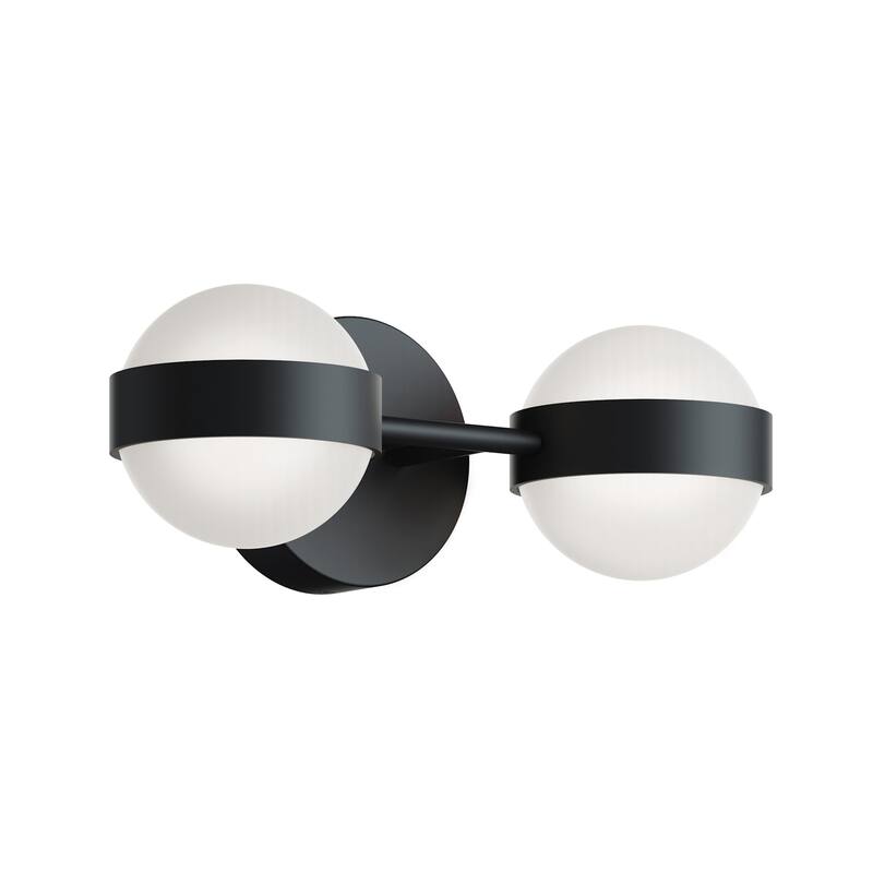 AFX VRNV1407LAJUD Verona 2 Light 14" Wide LED Vanity Light - Black