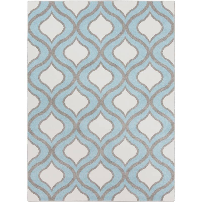 Sinclair Modern Geometric Area Rug - Overstock - 9439732