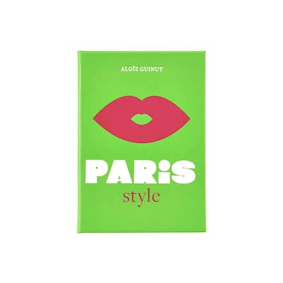 Graphic Image Little Book of Paris Coffee Table Book, Leather, Lime