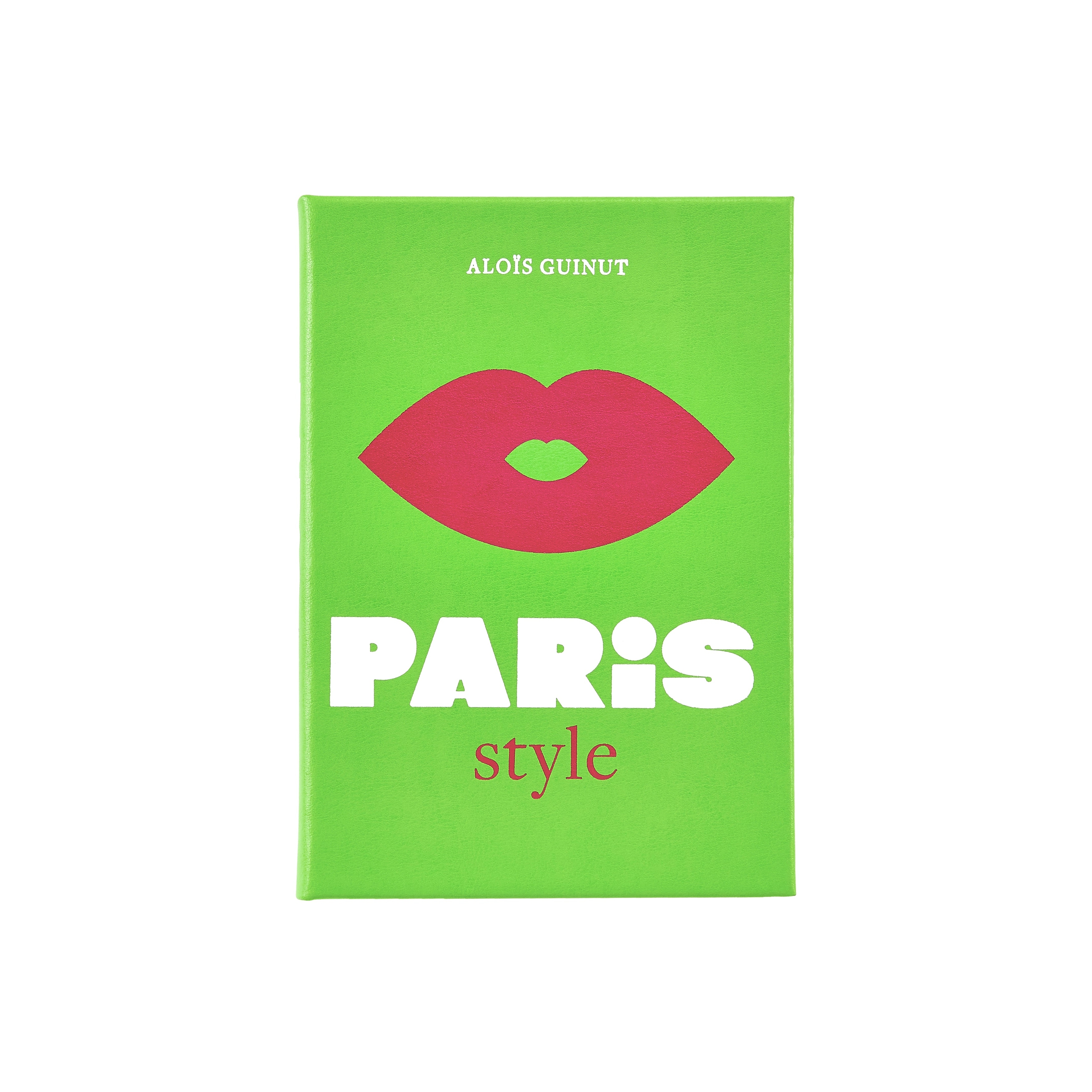 Graphic Image Little Book of Paris Coffee Table Book, Leather, Lime
