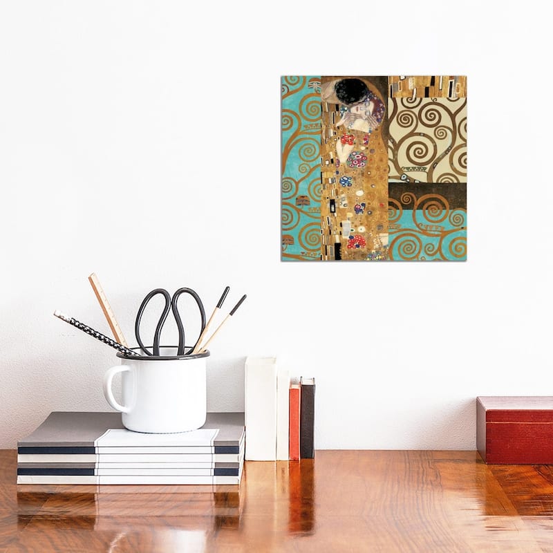 iCanvas "Klimt 150 Anniversary IV" by Gustav Klimt Canvas Print - 12x12x0.75