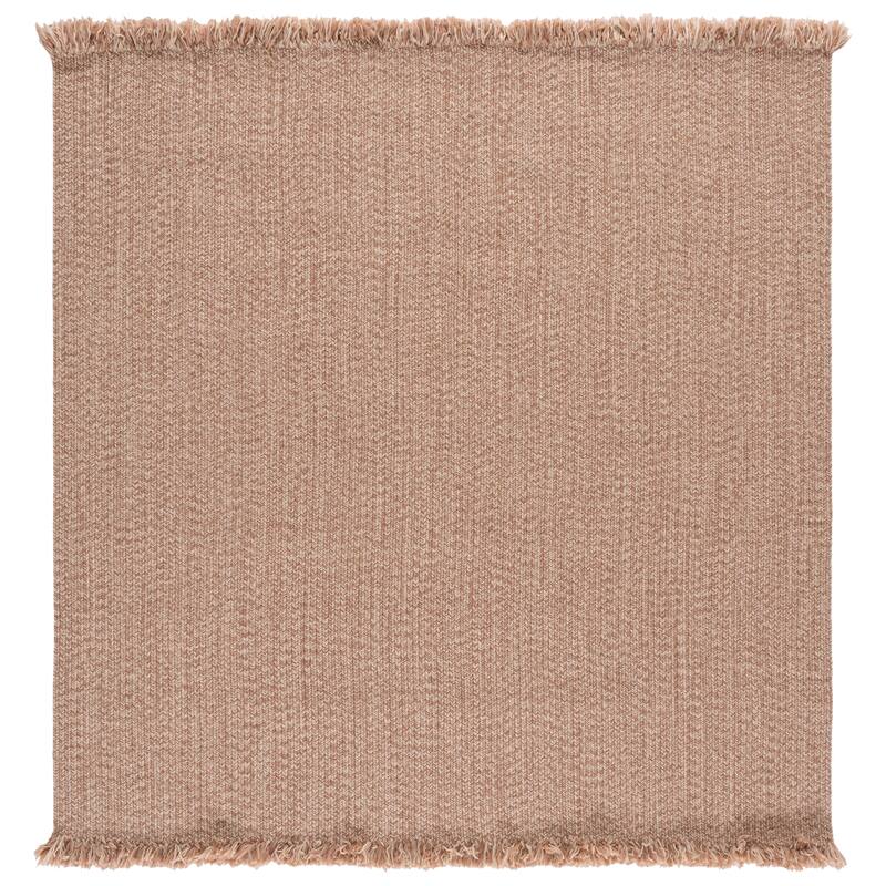 SAFAVIEH Handmade Braided Natasja Washable Indoor/Outdoor Rug - Weather Resistant & Easy Cleaning - 6' Square - Beige