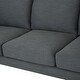 preview thumbnail 6 of 19, Cason Modern 3-Seater Fabric Sofa by Christopher Knight Home - 87.75" W x 34.50" D x 35.25" H