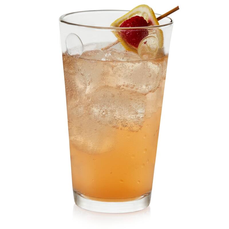 Libbey Reno Patterned Tumbler Glasses, 16-ounce, Set of 8 - Set of 8