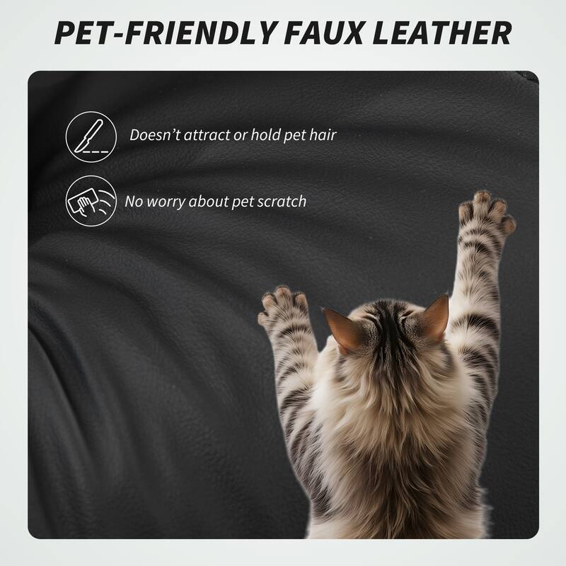 HOMCOM Black Massage Office Chair, 6 Vibration, Faux Leather, Recline, Footrest, Remote