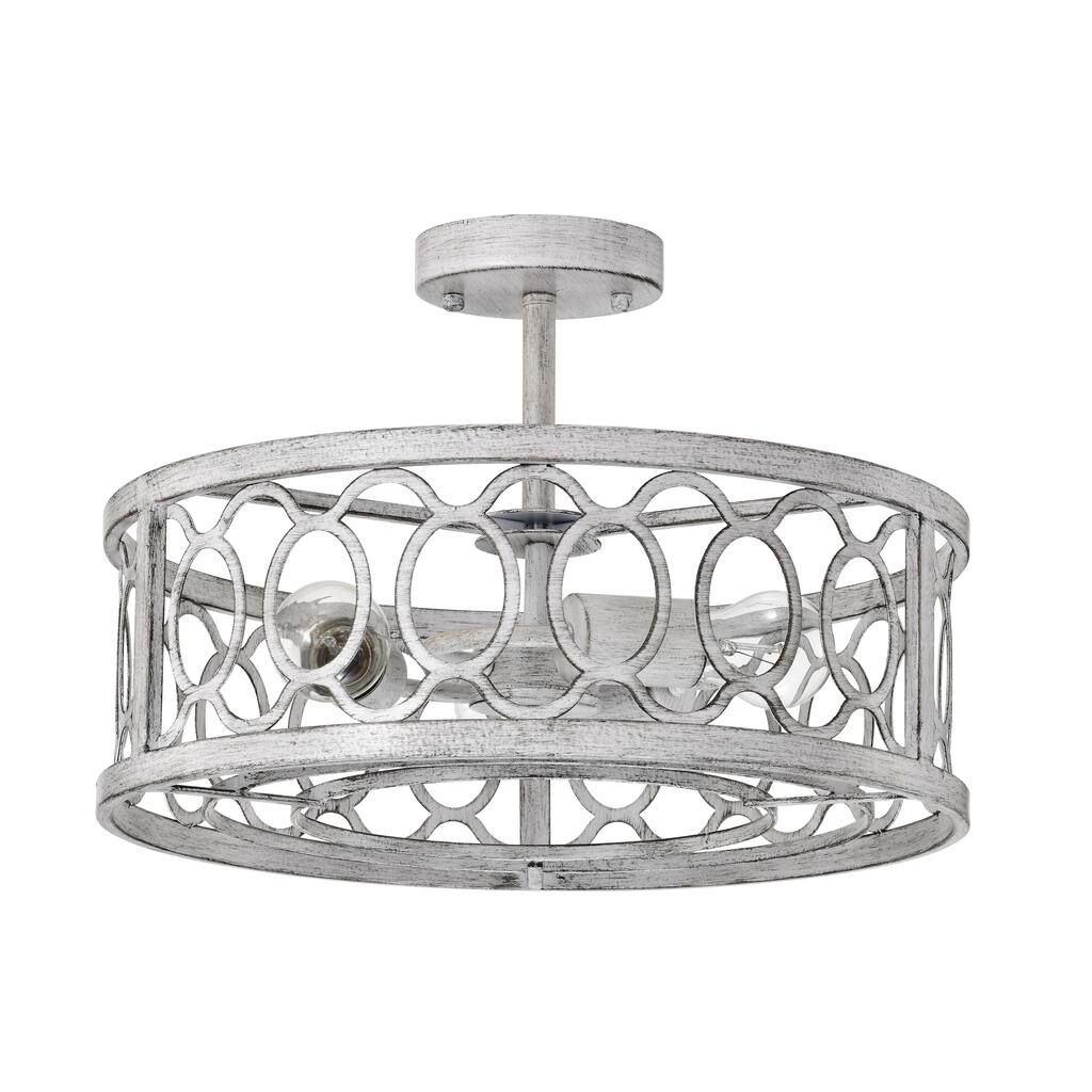 Flush Mount Ceiling Light Fixture Ceiling Mount,3 Light(E26 NO include Bulb) 18.11" Chandelier Pendant Light Fixtures