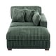 preview thumbnail 111 of 174, 41" W Plush Corduroy Chaise Lounge with Pillows