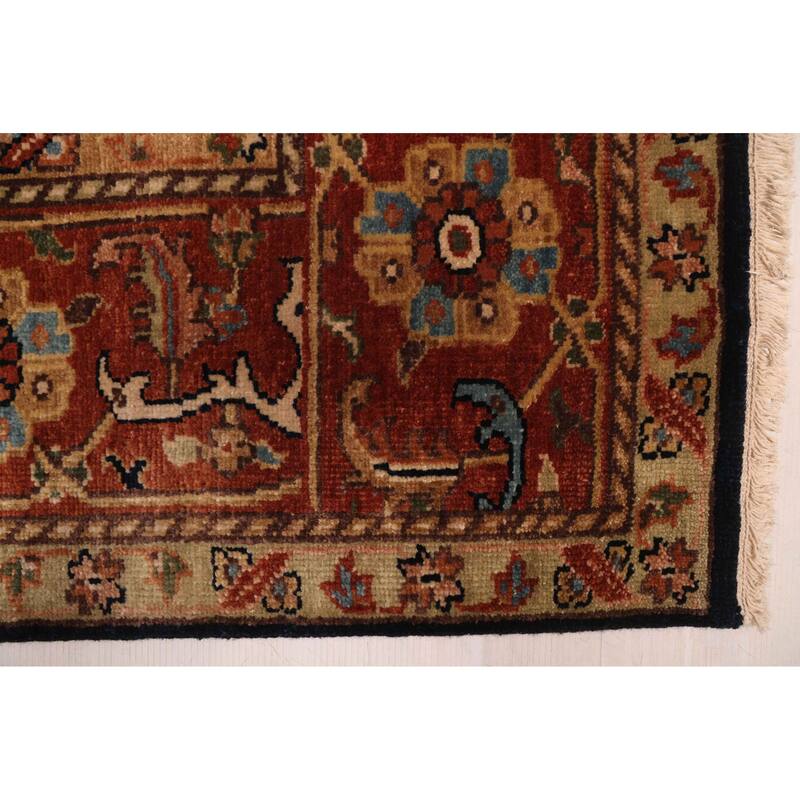 ECARPETGALLERY Hand-knotted Jules Sultane Dark Navy Wool Rug - 7'11 x 9'11