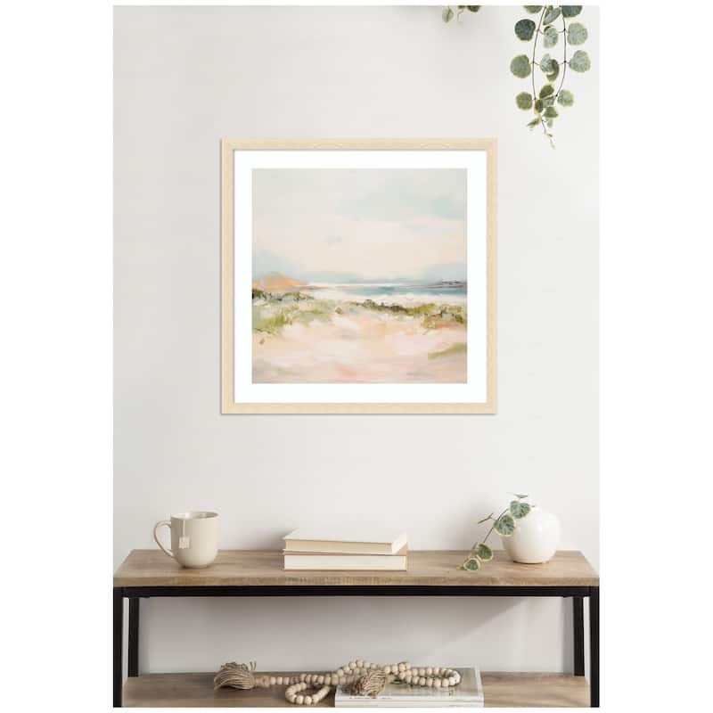 Kate and Laurel Tranquil Landscape III Square by Amy Lighthall Framed Wall Art Print