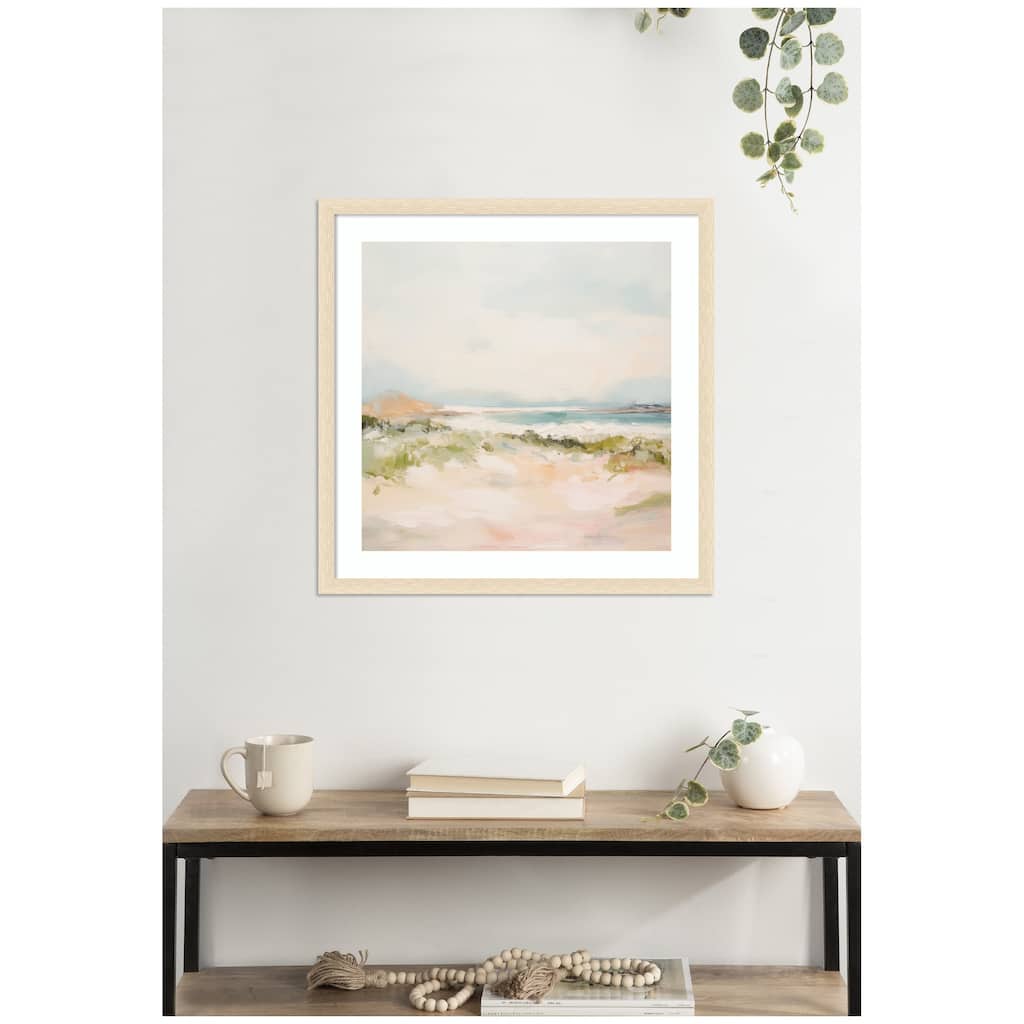 Kate and Laurel Tranquil Landscape III Square by Amy Lighthall Framed Wall Art Print