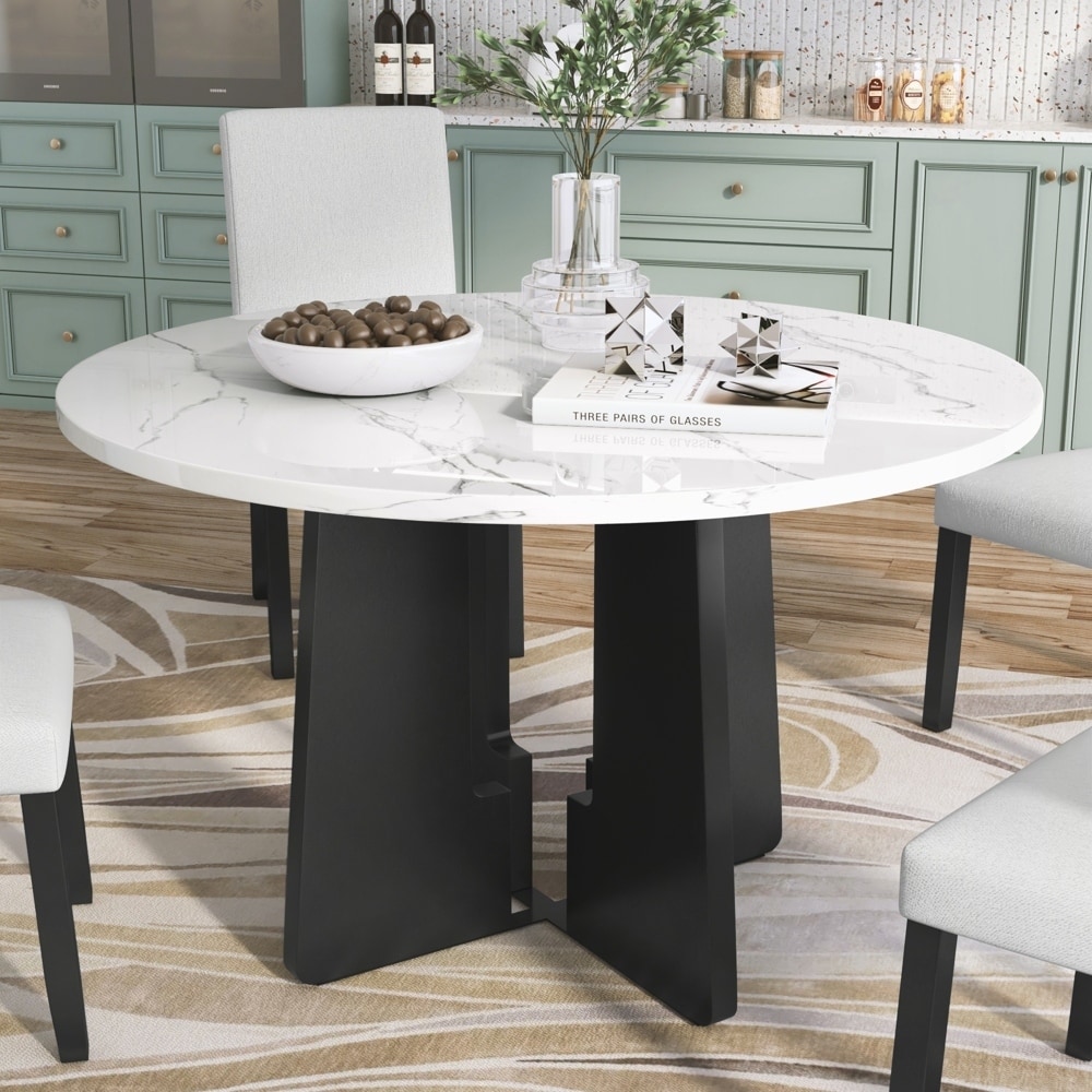 Mid-Century Modern Round Dining Table for Cafes