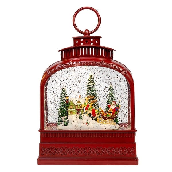 Kurt Adler 6.5-Inch Battery Operated USB LED Lighted Santa on Sleigh ...