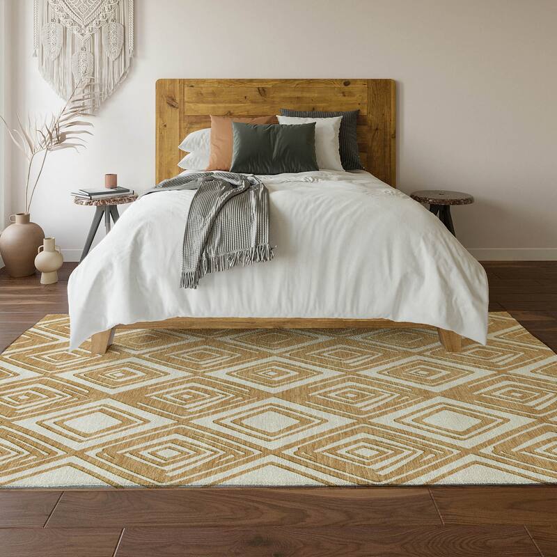 Premium Washable Super Soft Diamond Cascade Mayfield Rug