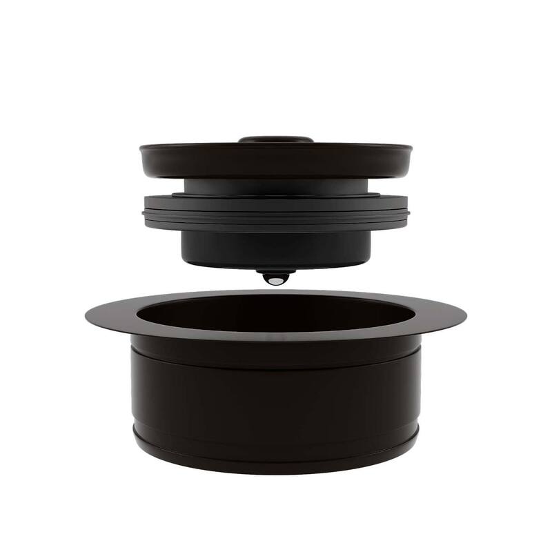 Lexicon Disposal Flange for Quartz Kitchen Sink with Mocha Finish - Fits 3.5 Inch Drain Hole, LG-DF-M - 3.5"