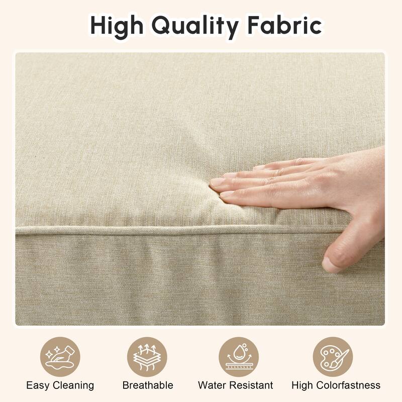 HOOOWOOO 2-piece Outdoor/Indoor Chair Cushion Set