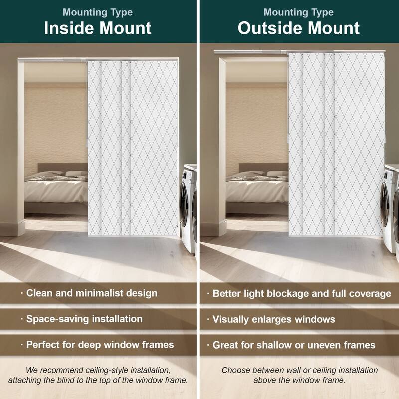 CHICOLOGY Adjustable Sliding Panels, 4-Rail Track, for Large Windows