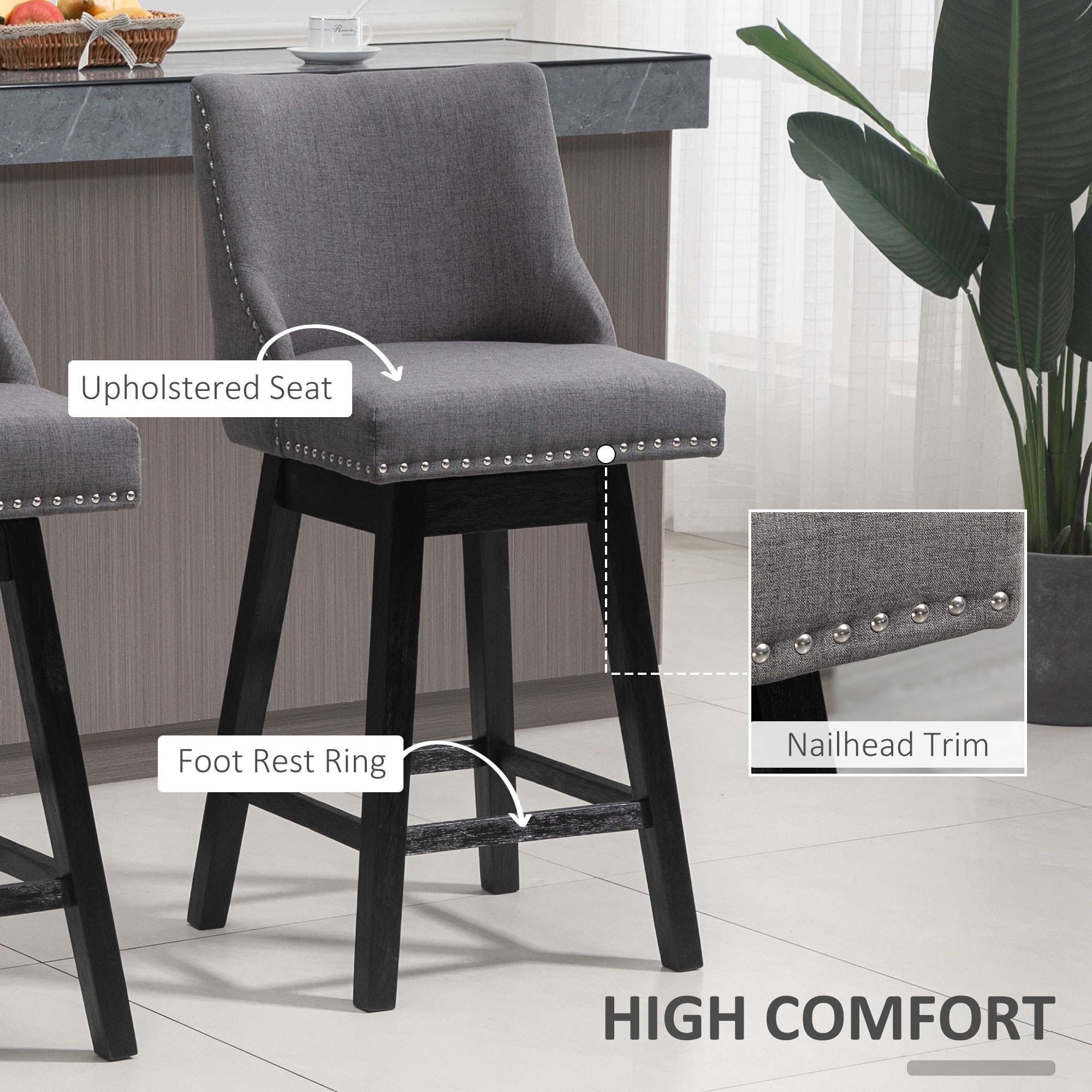 Pitts swivel bar & counter shop stool wrought studio seat height