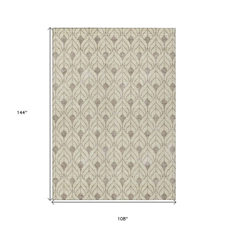 HomeRoots Geometric Transitional Rectangle Outdoor Rug