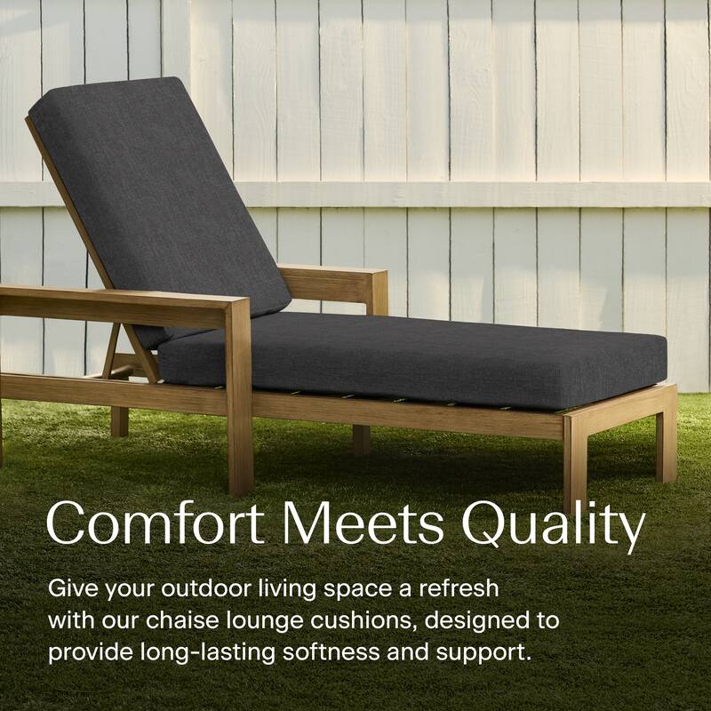 Textured Chaise Lounge Cushion - 22.5" wide x 70" long x 45" deep x 3.5" thick
