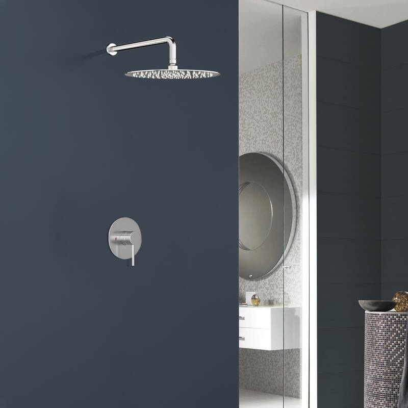 Topcraft 10-Inch Wall Mounted Round Shower System with Rough-in Valve - 10*10