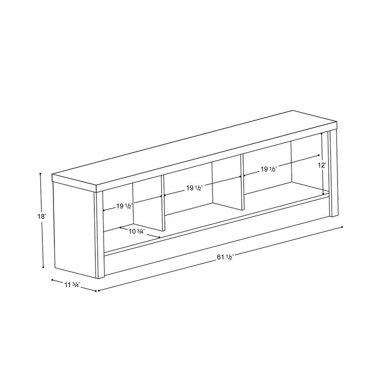 Porch & Den San Pascual Pure White Storage Bench