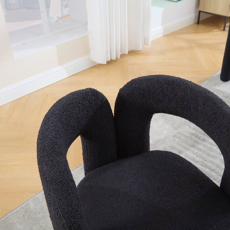 Velvet Fabric Upholstered Accent Chair Set of 2