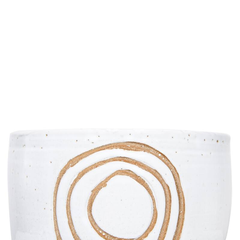 White Terracotta Planter